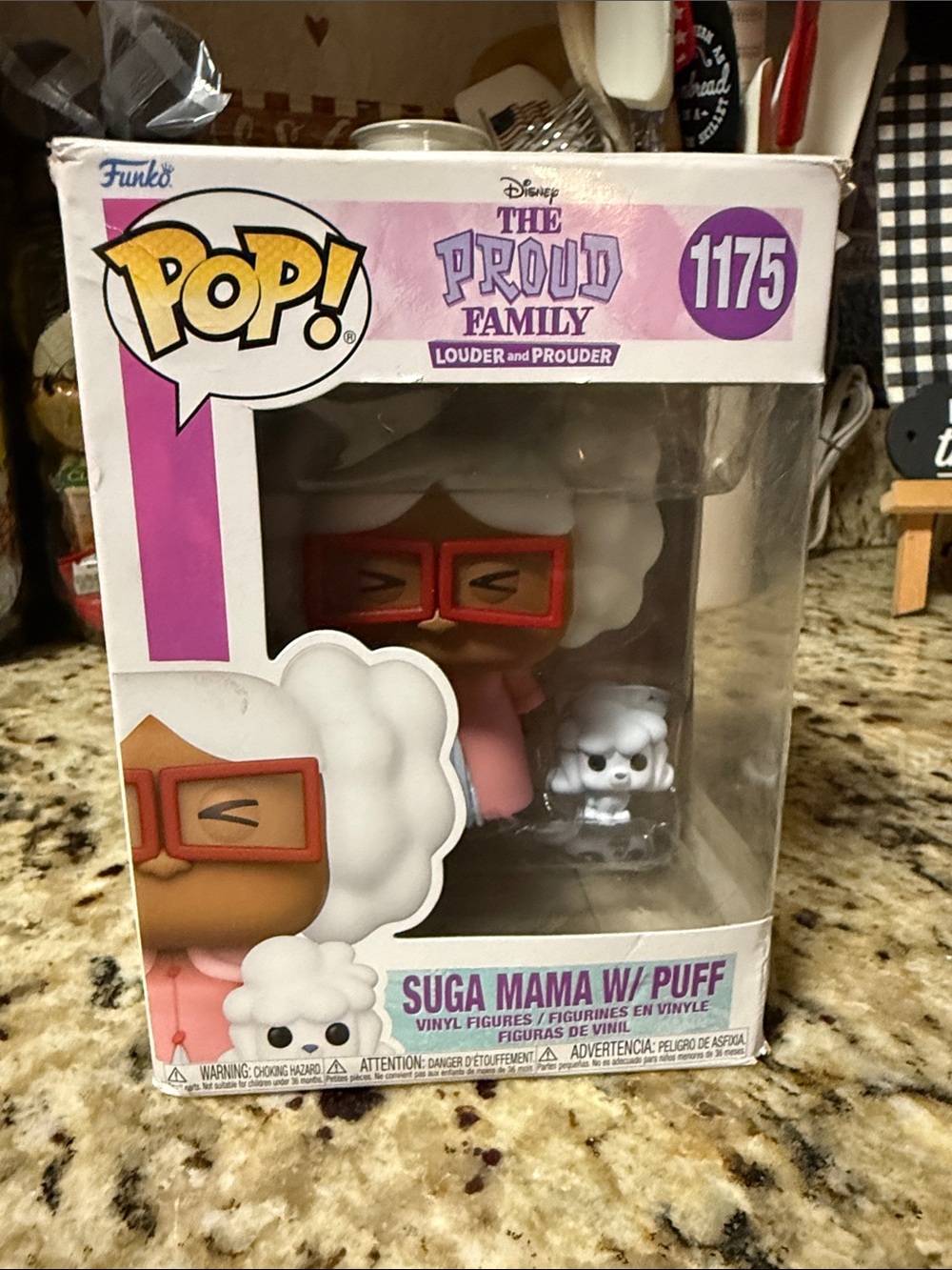 Funko Pop! The Proud Family Suga Mama with Puff – Pink and White